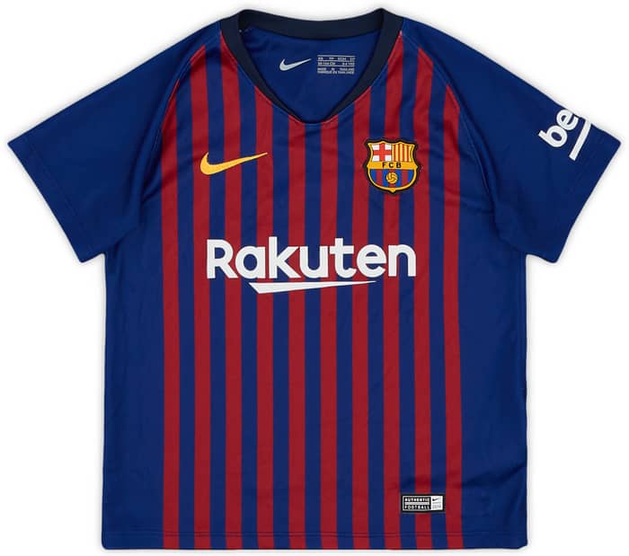 2018-19 Barcelona Home Shirt - 9/10 - (3-4 Years)