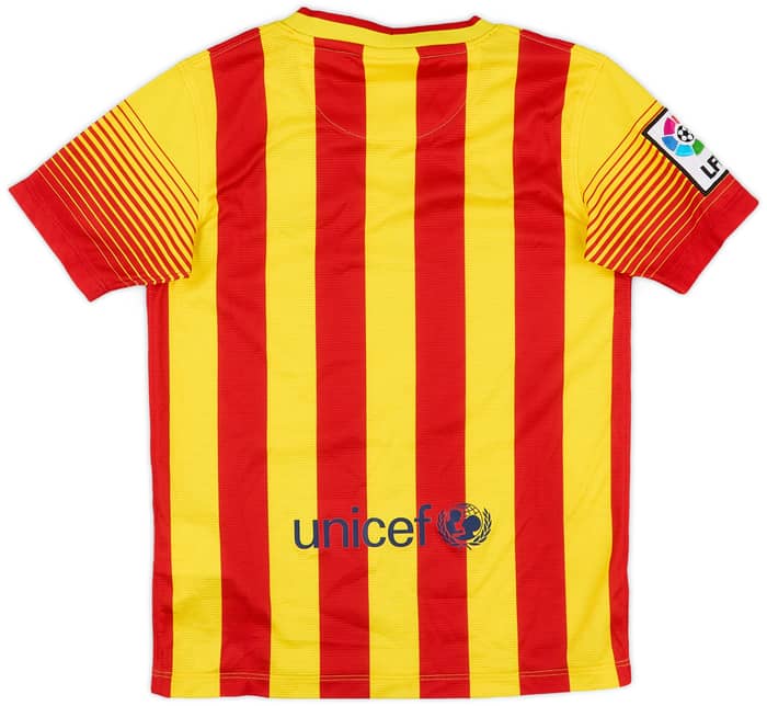 2013-15 Barcelona Away Shirt - 9/10 - (S.Boys)