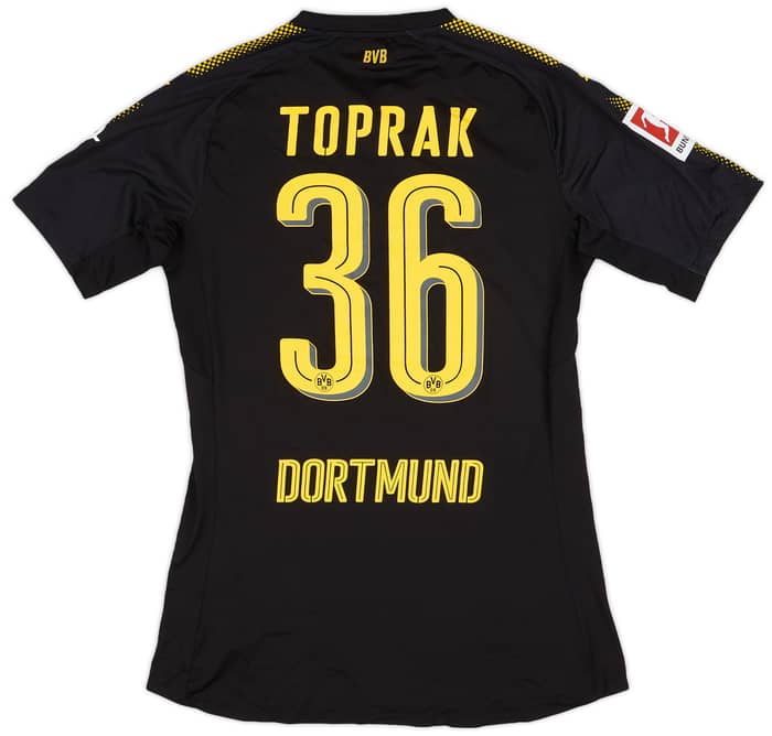 2017-18 Borussia Dortmund Match Issue Away Shirt Toprak #36