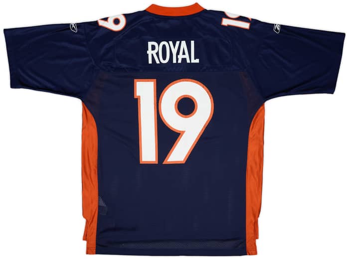 2008-11 Denver Broncos Royal #19 Reebok On Field Home Jersey - 6/10 - (XL)