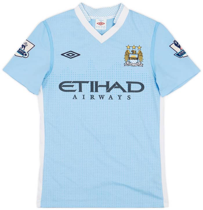 2011-12 Manchester City Home Shirt De Jong #34 - 5/10 - (S)