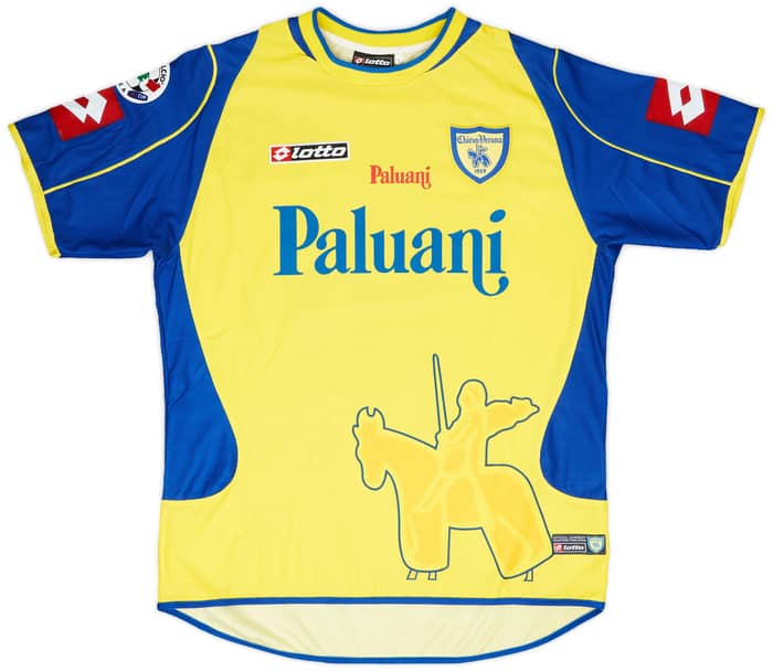 2004-05 Chievo Verona Match Worn Home Shirt De Franceschi #16