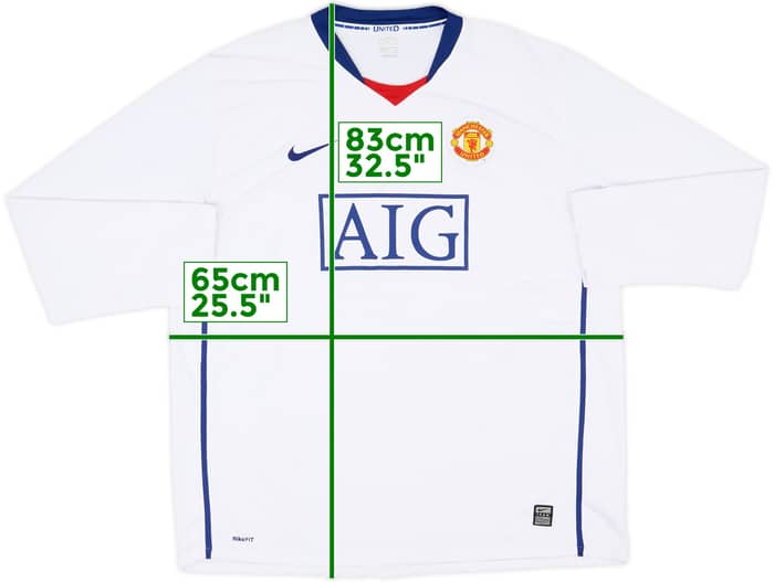 2008-10 Manchester United Away L/S Shirt Rooney #10 - 10/10 - (XXL)