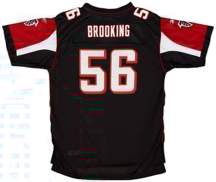 2005-06 Atlanta Falcons Brooking #56 Reebok On Field Alternate Jersey - 9/10 - (XL.Boys)