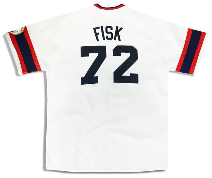 1983 Chicago White Sox Fisk #72 Mitchell & Ness Cooperstown Collection Jersey (Home) XXL