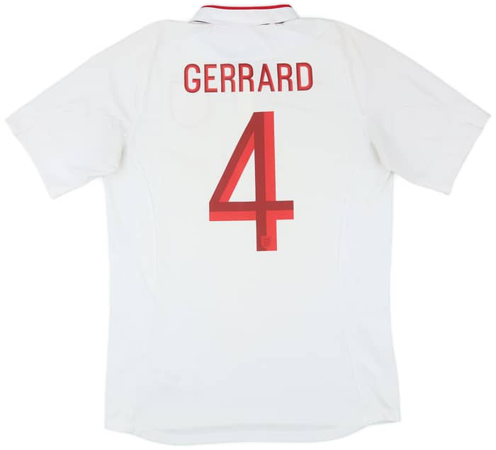 2012-13 England Home Shirt Gerrard #4 - 6/10 - (M)