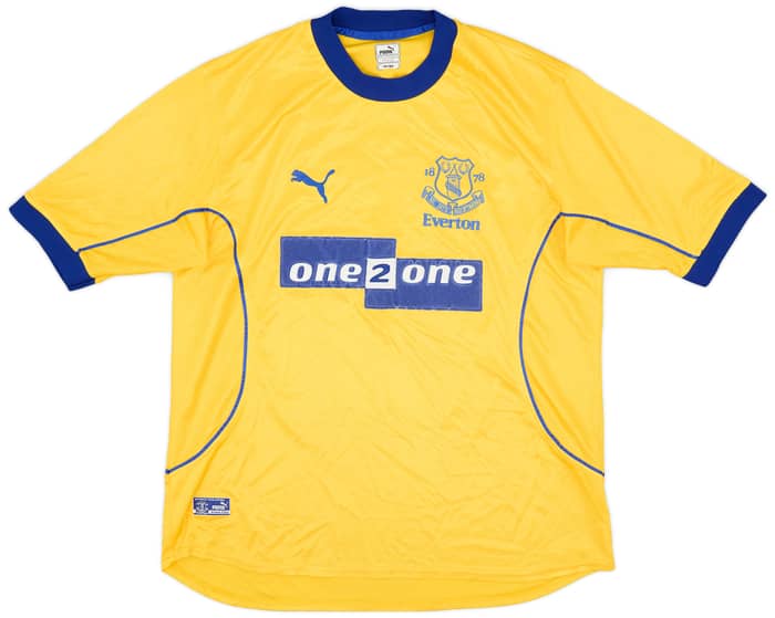 2000-01 Everton Away Shirt Gascoigne #18 - 6/10 - (L)