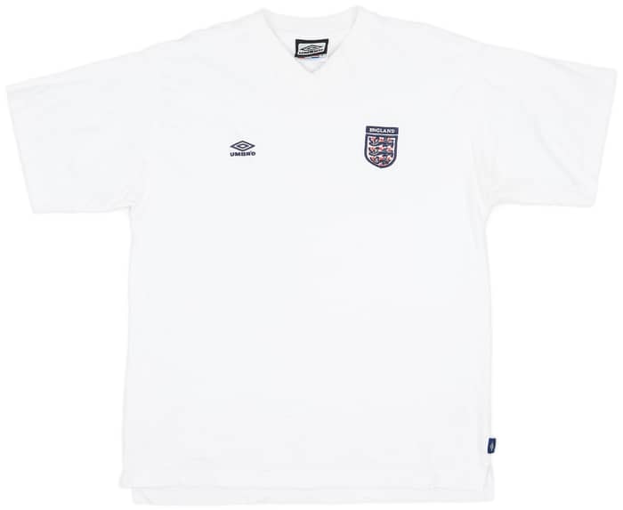 2000-02 England Umbro Cotton Tee - 8/10 - (XL)