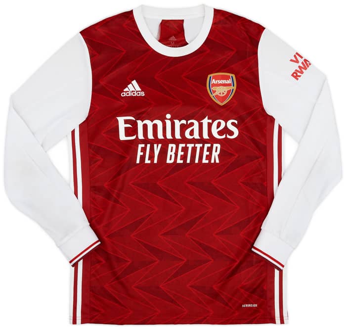 2020-21 Arsenal Home L/S Shirt Saka #7 - 6/10 - (M)
