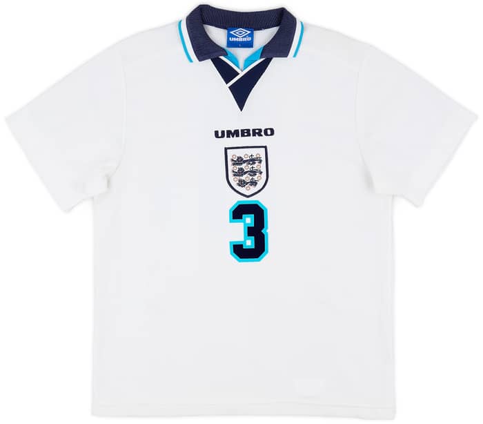 1995-97 England Home Shirt Pearce #3 - 7/10 - (L)