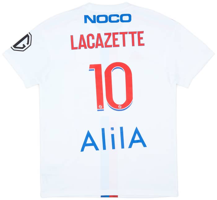 2022-23 Lyon Match Issue Home Shirt Lacazette #10