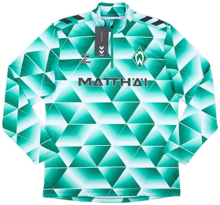 2024-25 Werder Bremen Hummel 1/4 Zip Warm Up Top
