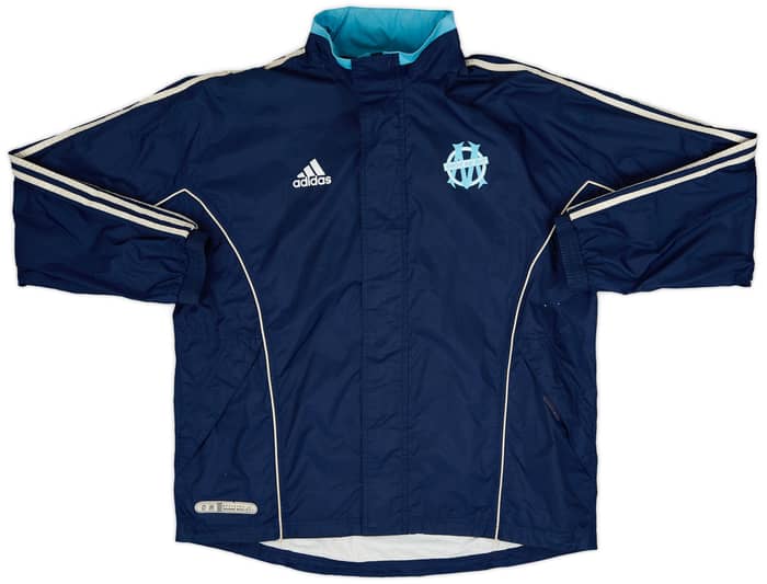 1999-00 Olympique Marseille adidas Hooded Rain Jacket - 7/10 - (M/L)