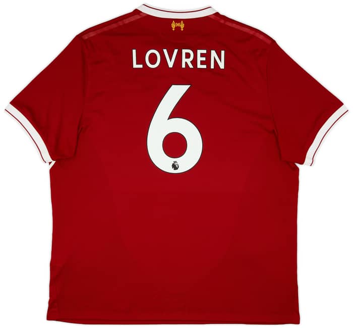 2017-18 Liverpool 125 Years Home Shirt Lovren #6 - 8/10 - (XXL)