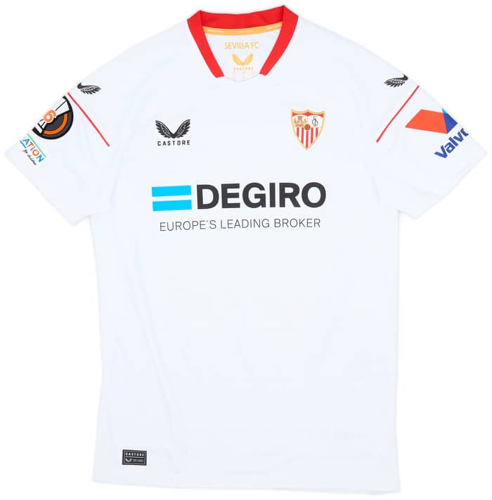 2022-23 Sevilla Match Issue Europa Issue Home Shirt Bryan #25
