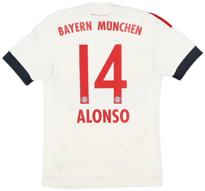 2015-16 Bayern Munich Away Shirt Alonso #14 - 5/10 - (S)
