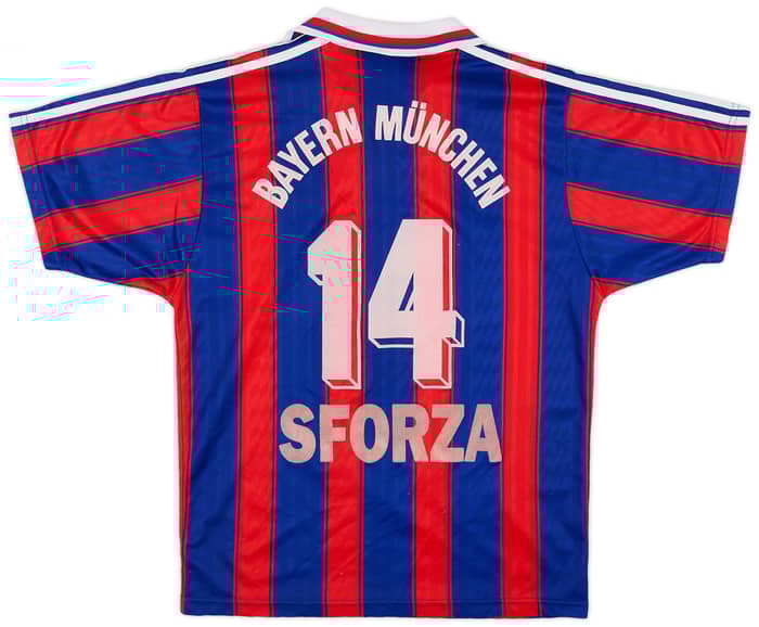 1995-97 Bayern Munich Home Shirt Sforza #14 - 7/10 - (S)