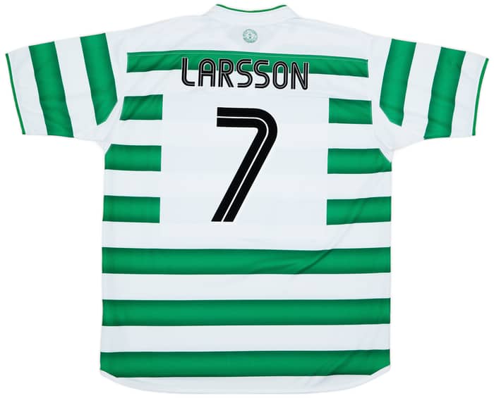 2003-04 Celtic Home Shirt Larsson #7 - 8/10 - (XL)