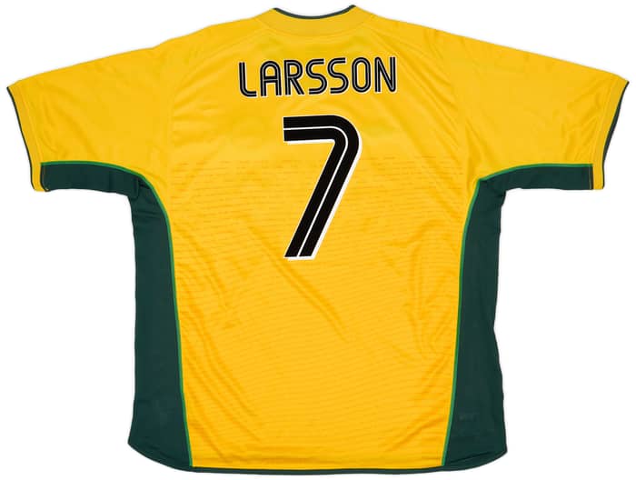 2002-03 Celtic Away Shirt Larsson #7 - 9/10 - (XXL)