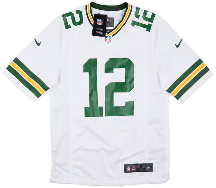 2012-22 Green Bay Packers Rodgers #12 Nike Game Away Jersey (S)