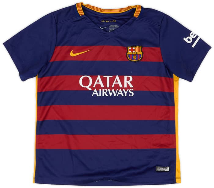 2015-16 Barcelona Home Shirt - 8/10 - (S.Boys)
