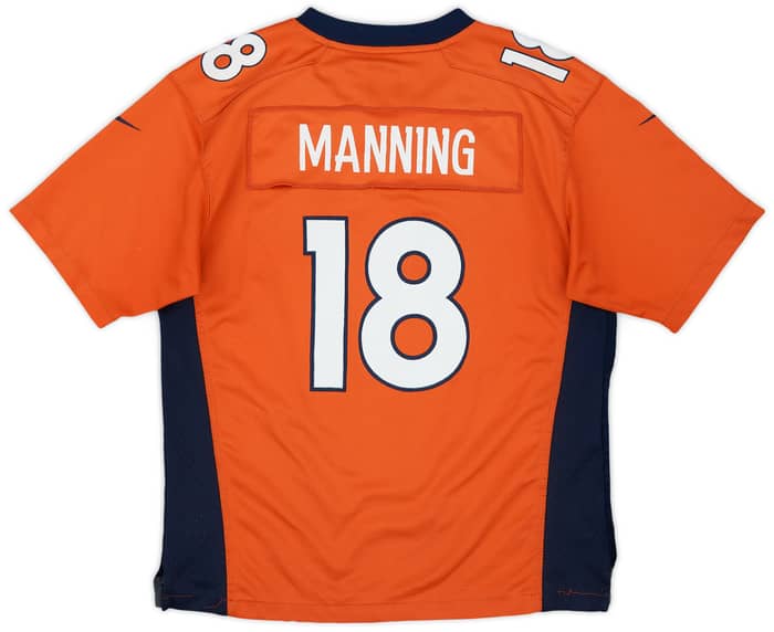 2013-15 Denver Broncos Manning #18 Nike Game Home Jersey - 6/10 - (L.Boys)