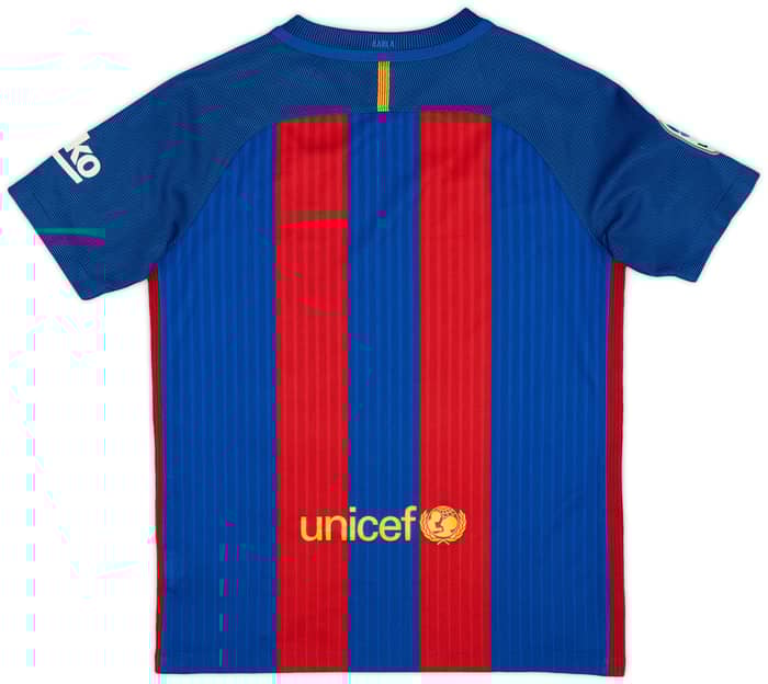 2016-17 Barcelona Home Shirt - 9/10 - (L.Boys)