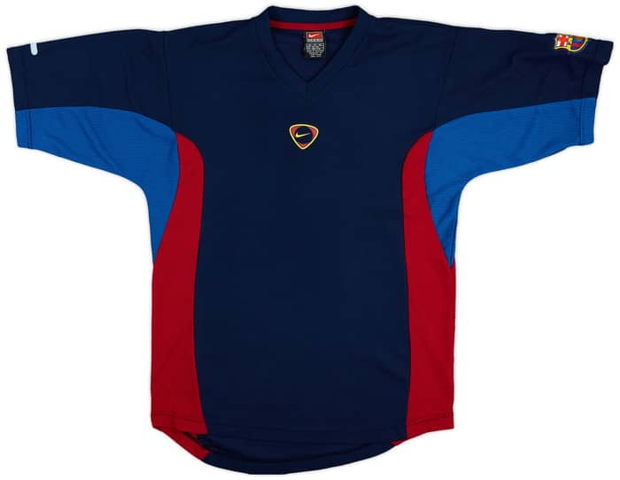2000-01 Barcelona Nike Training Shirt - 7/10 - (XL.Boys)
