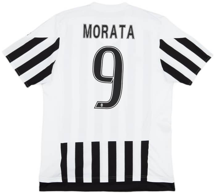 2015-16 Juventus Home Shirt Morata #9 - 8/10 - (L)