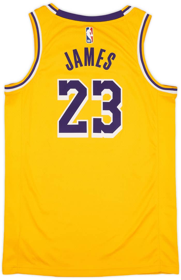 2018-21 LA Lakers James #23 Nike Swingman Away Jersey - 8/10 - (S)
