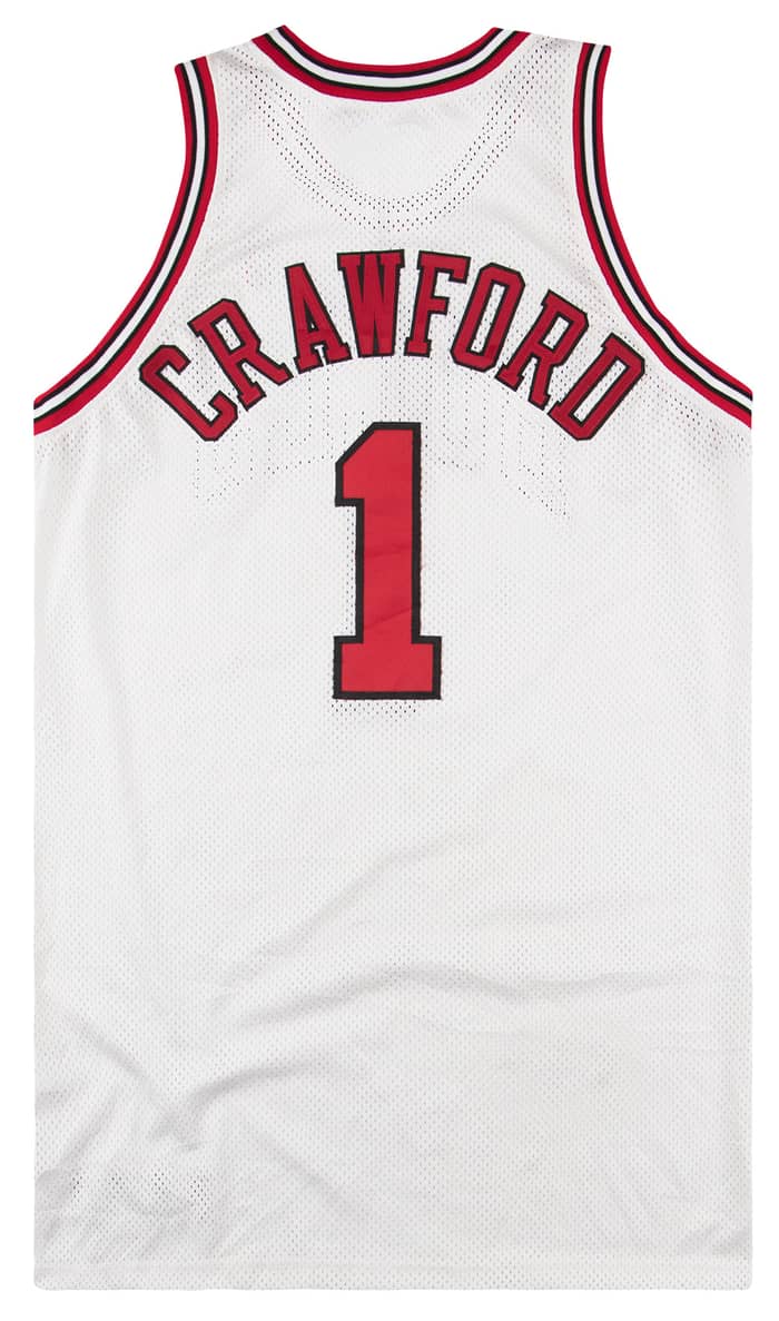 2002-03 Game Worn Chicago Bulls Crawford #1 Nike Jersey (Home) XL