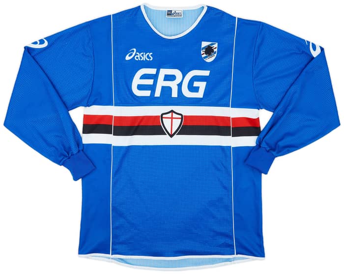 2002-03 Sampdoria Home L/S Shirt Valtolina #97 - 8/10 - (XL)