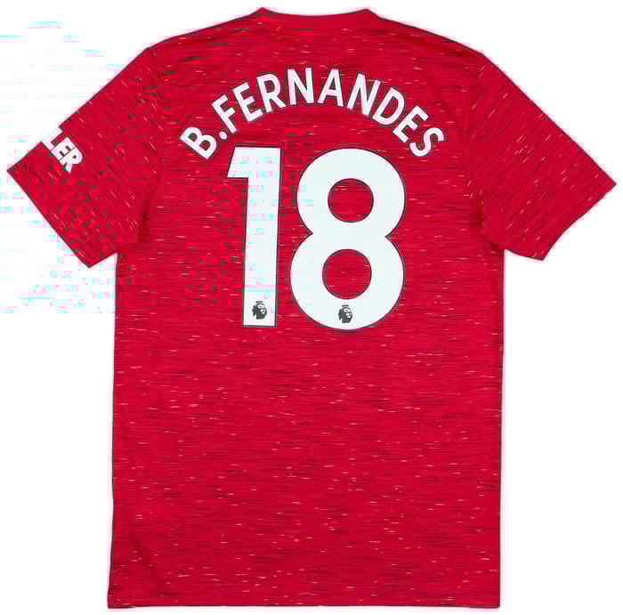 2020-21 Manchester United Home Shirt B.Fernandes #18 - 9/10 - (M)