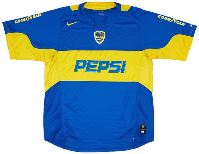 2004-05 Boca Juniors Home Shirt Carlitos #10 - 9/10 - (XL)