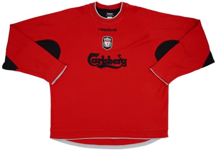 2002-03 Liverpool Reebok Sweat Top - 8/10 - (XXL)
