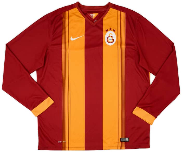 2014-15 Galatasaray Home L/S Shirt - 8/10 - (XL)