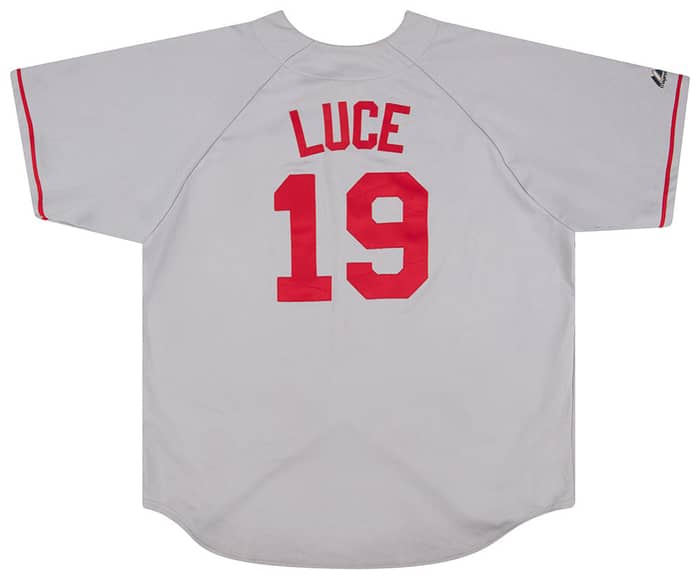 2005-08 Boston Red Sox Luce #19 Majestic Jersey (Away) XXL