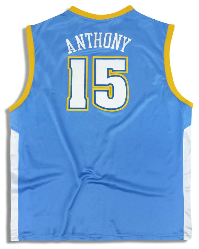 2003-06 Denver Nuggets Anthony #15 Reebok Jersey (Away) Y