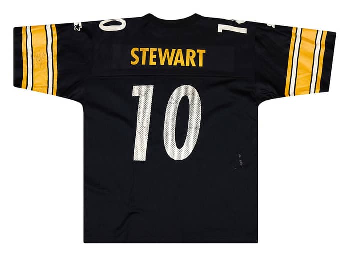 1995-96 Pittsburgh Steelers Stewart #10 Starter Jersey (Home) L