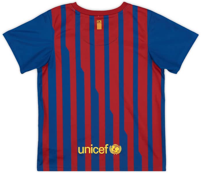 2011-12 Barcelona Home Shirt - 8/10 - (5-6 Years)