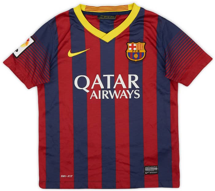 2013-14 Barcelona Home Shirt - 5/10 - (S.Boys)