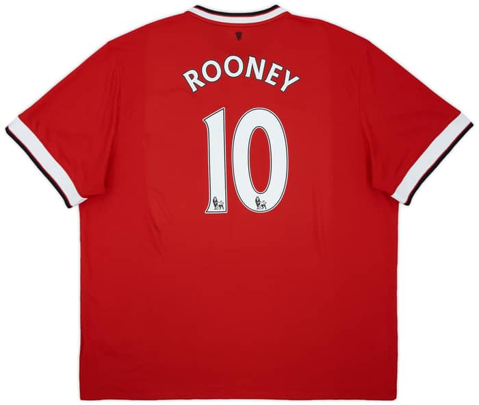 2014-15 Manchester United Home Shirt Rooney #10 - 7/10 - (3XL)