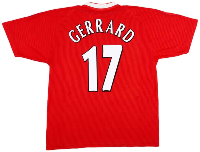 2002-04 Liverpool Home Shirt Gerrard #17 - 6/10 - (L)