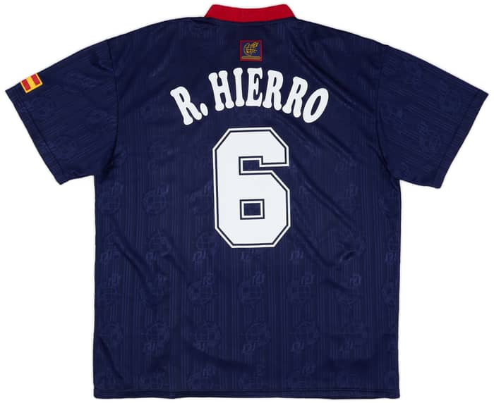 1996-98 Spain Away Shirt R.Hierro #6 - 9/10 - (XL)