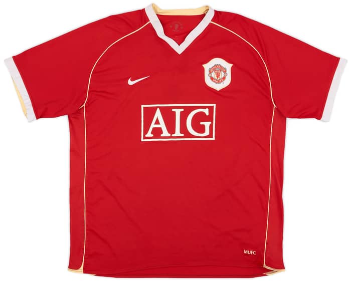 2006-07 Manchester United Home Shirt Solskjaer #20 - 5/10 - (XL)