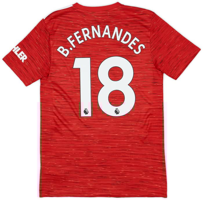 2020-21 Manchester United Home Shirt B.Fernandes #18 - 9/10 - (S)