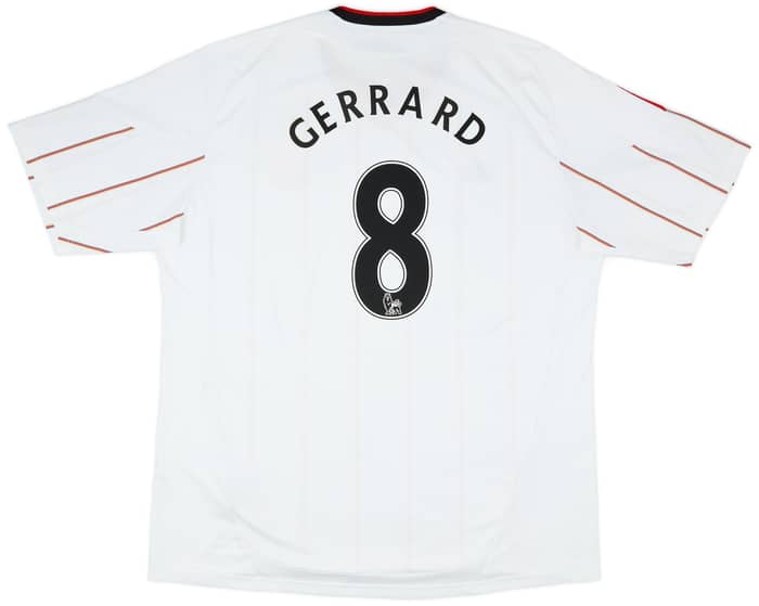 2010-11 Liverpool Away Shirt Gerrard #8 - 7/10 - (3XL)