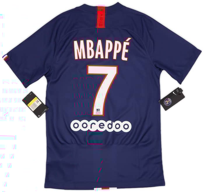 2019-20 Paris Saint-Germain Home Shirt Mbappe #7 (S)
