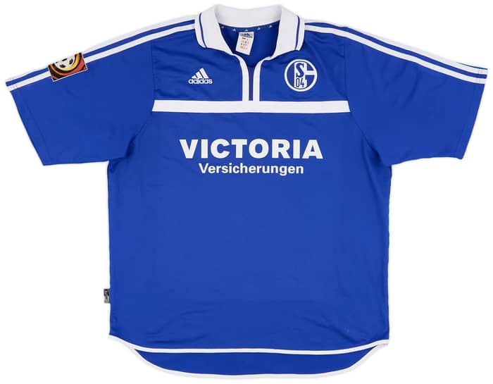 2001-02 Schalke Match Issue Home Shirt Matellan #3
