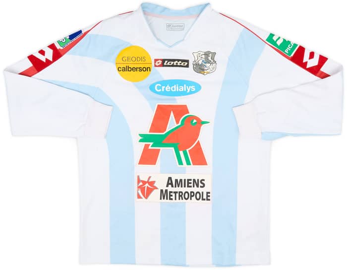 2007-08 Amiens Match Issue Home L/S Shirt Giresse #28